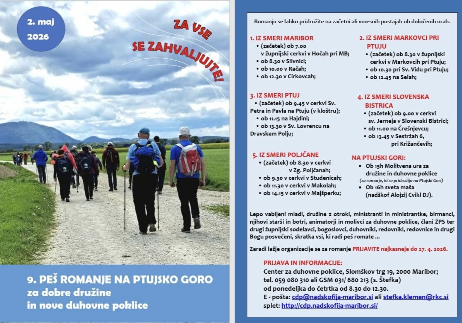 pes romanje 2026 plakat